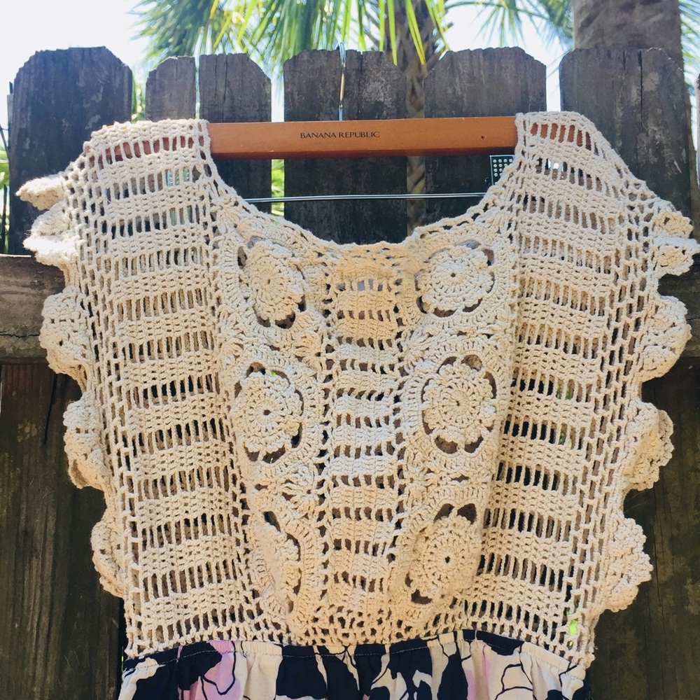 Kimchi Blue UO Crochet & Floral Summer Dress - Picture 5 of 6